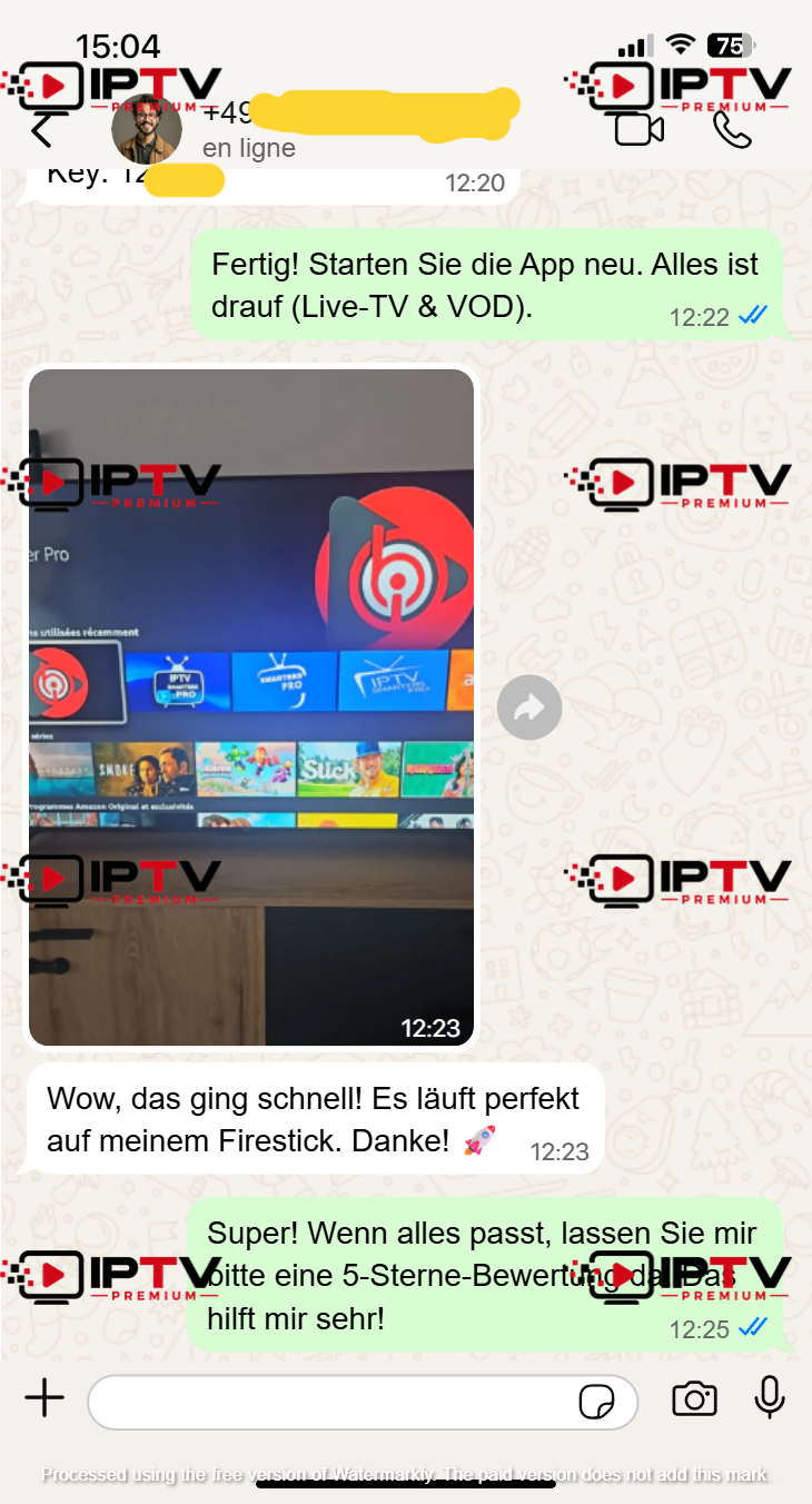 Anonymisierter WhatsApp Support Screenshot 04